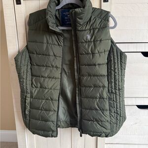 U.S. Polo Assn. Green Quilted Vest